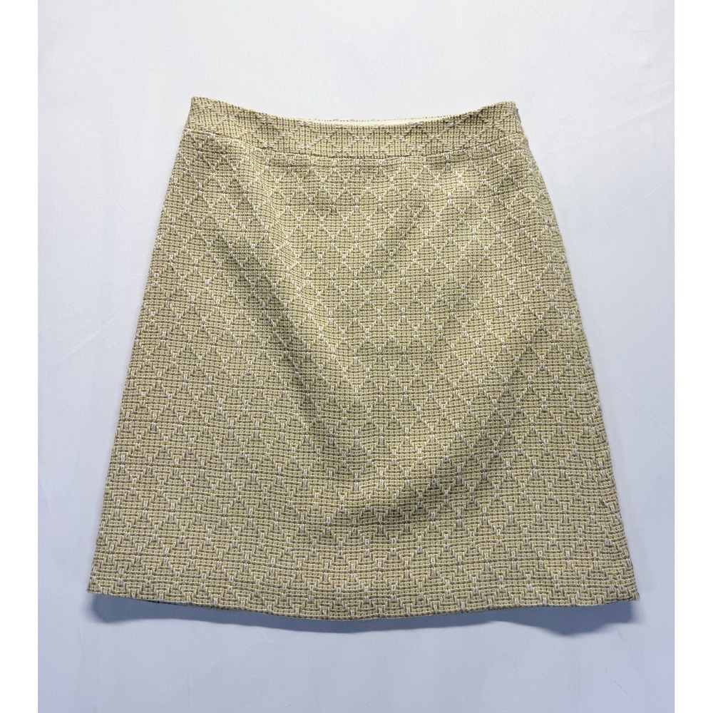 Banana Republic A Line Skirt Womens 2 Multicolor Textured Acrylic Lined Side Zip